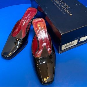 Donald J Pliner Mia Patent Mules Size 5.5